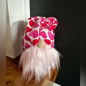Valentine’s Day Pink and Red Heart Gnome